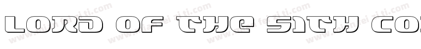 Lord of the Sith Con字体转换
